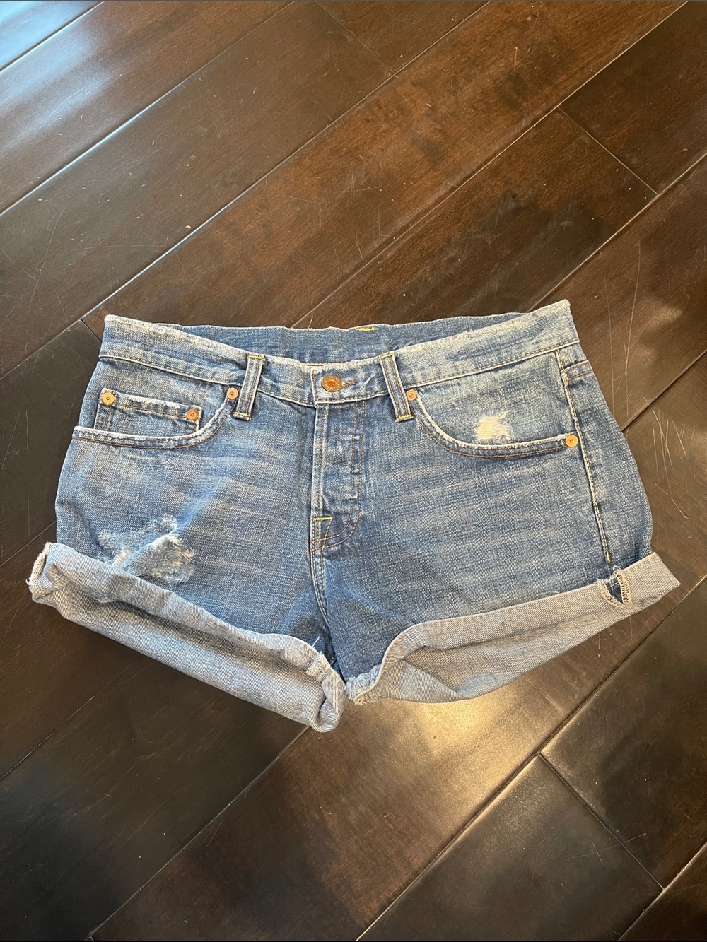 NSF Denim Roll-Cuff Women's Shorts Size 26